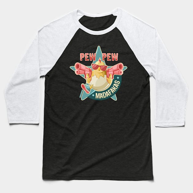 Pew Pew Madafakas! Baseball T-Shirt by mr.Lenny Loves ...